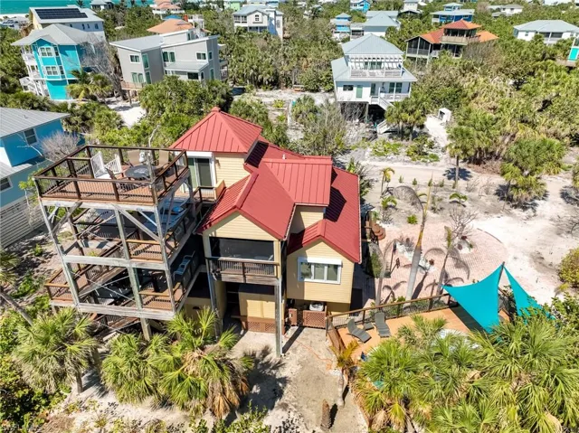 Bird's eye view with a residential view