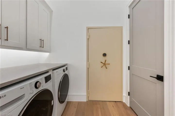 Laundry Room with Safe Door/Safe Room Entry