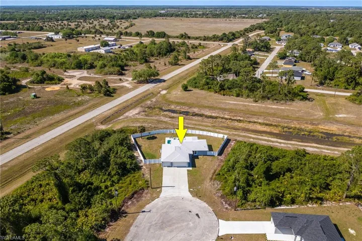 Bird's eye view with a rural view