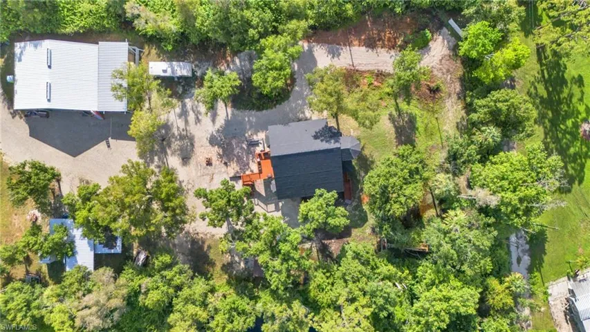 Birds eye view of property