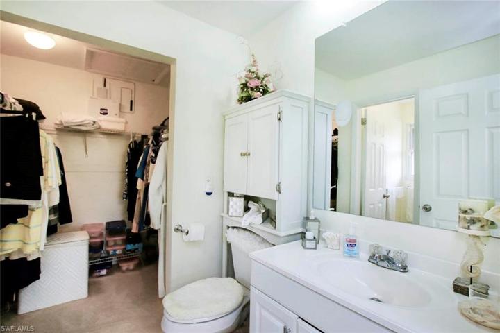 Master bath and walk-in closet