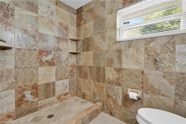 Tile Shower In Spare Bathroom.