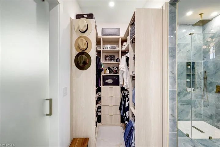 View of spacious closet