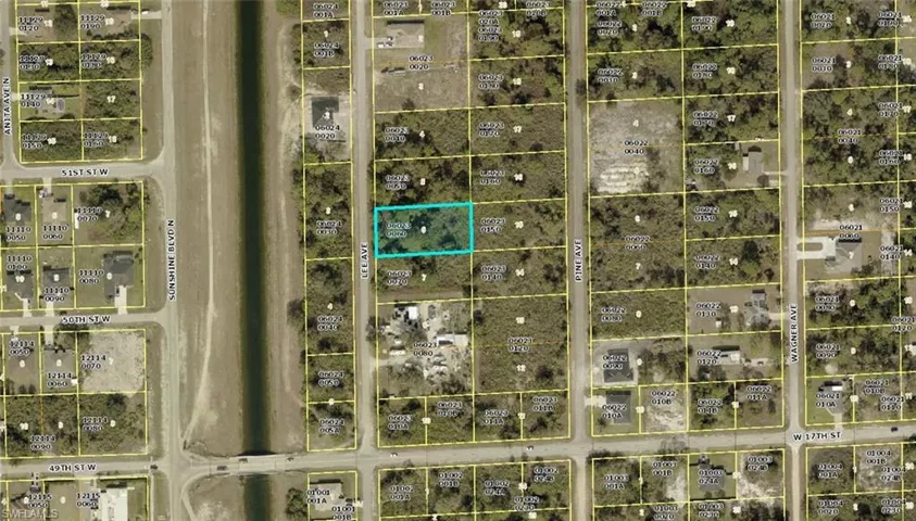 Aerial view of property's location