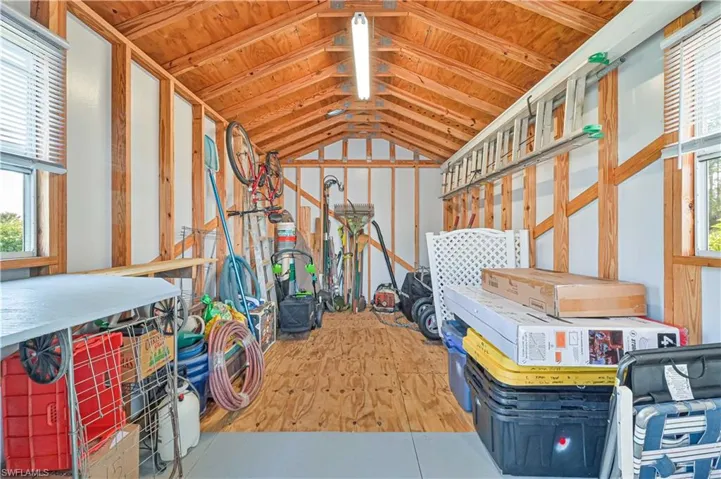 View of storage area
