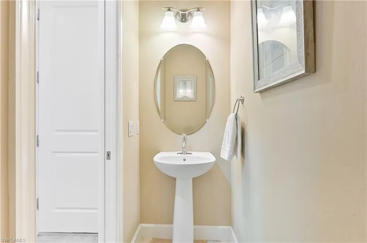 Bathroom with baseboards