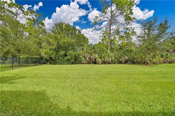 View of yard featuring view of scattered trees
