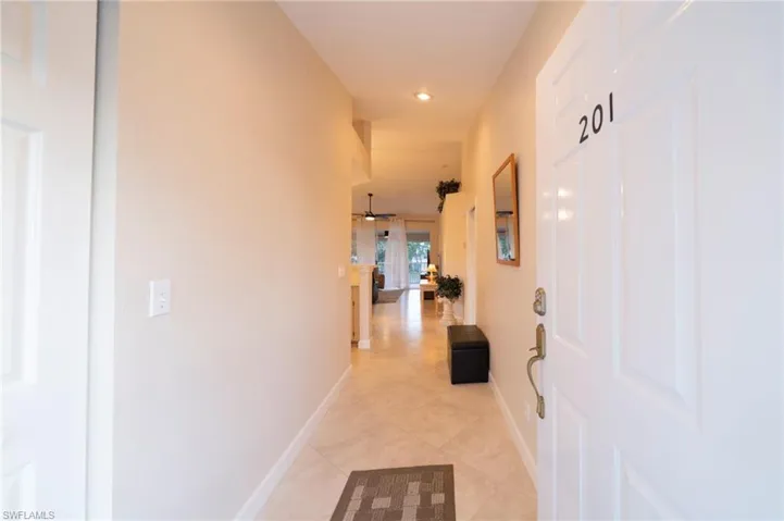Your front entry into this beautiful 2/2 upstairs unit.