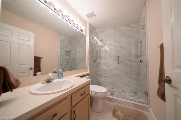 Guest Bathroom with updated Shower (2025')