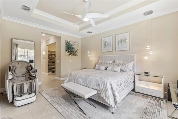 The tile goes throughout this home