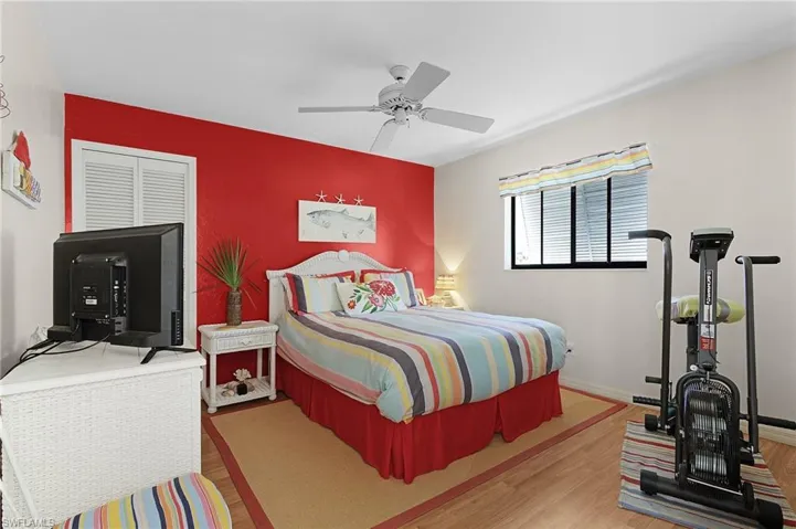 Guest Bedroom has a walk-in closet.