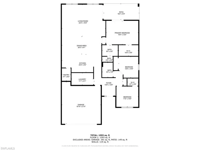 View of home floor plan