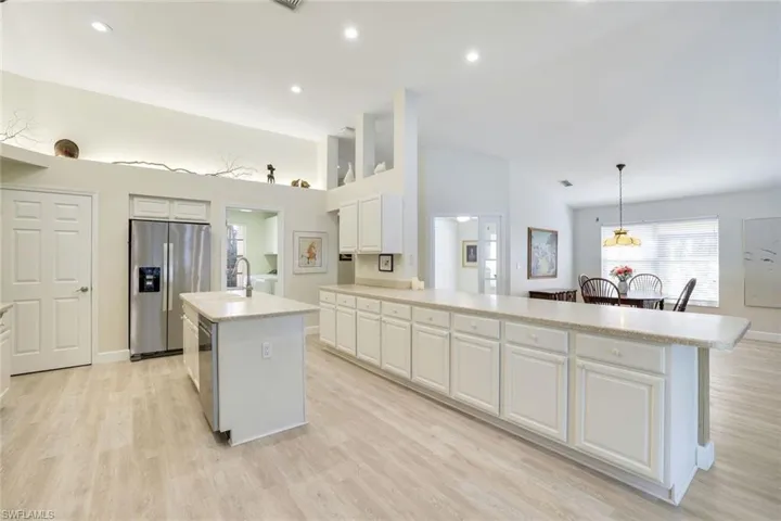 Spacious, centralized kitchen.