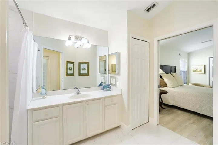 Spacious primary bathroom.