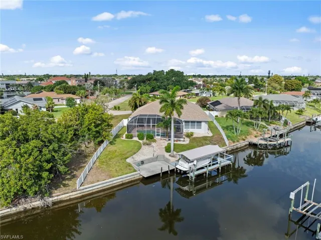 wide canal boat lift & canopy water & electric dock