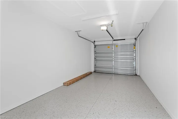 Garage with baseboards