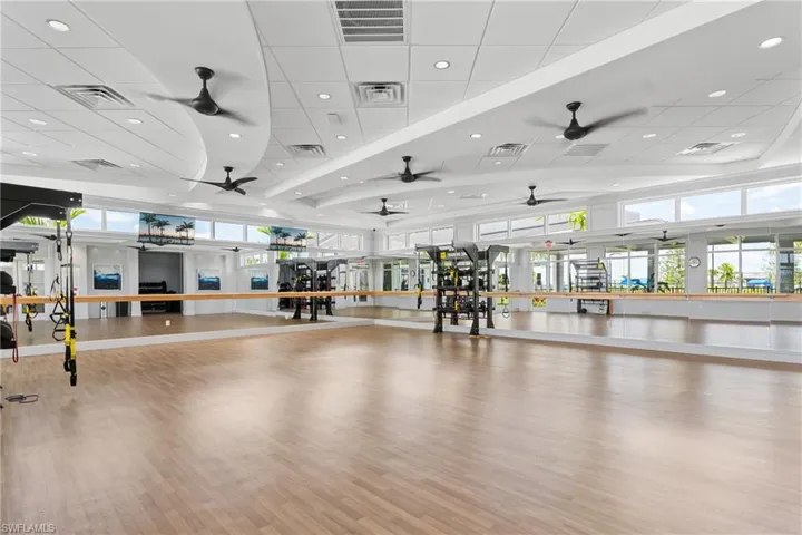 View of workout area
