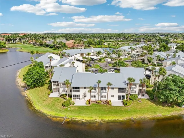 Drone / aerial view of a nearby body of water