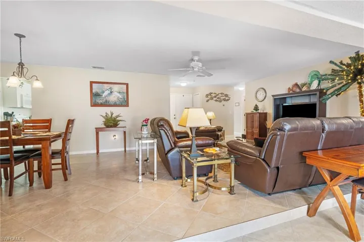 Looking for the sun room to the French door entry.