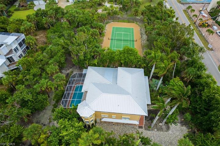 Aerial of Tennis Court