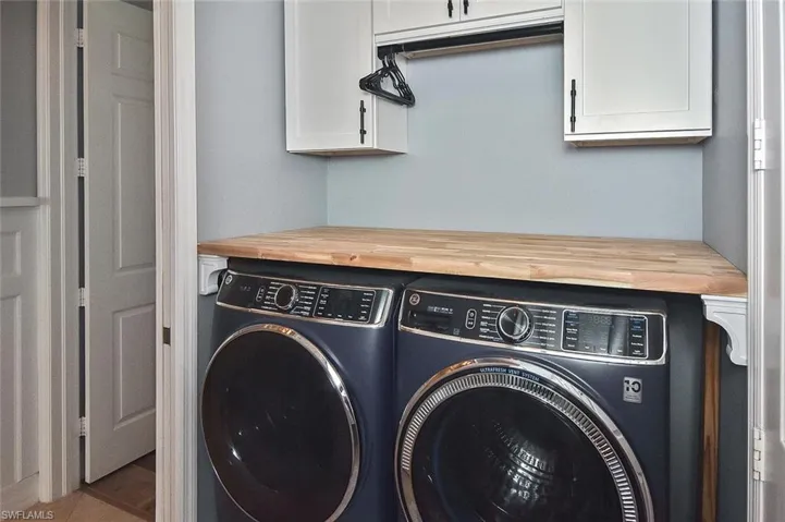 Inside laundry room