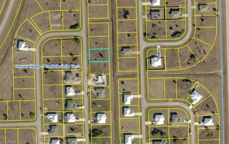 Map / location with property parcel outlined