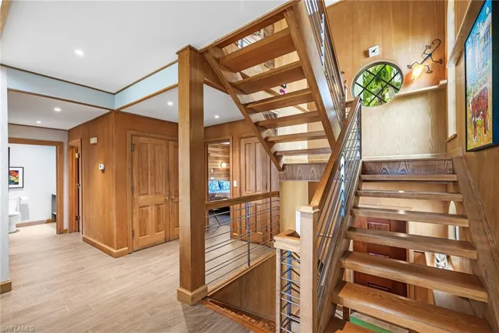 Steps from front door into main area with tile flooring throughout