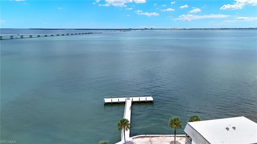 Expansive waterfront property featuring a private dock and direct water access