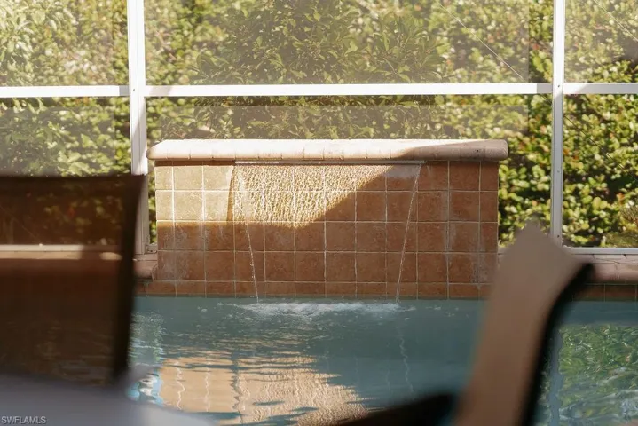 fountain in pool
