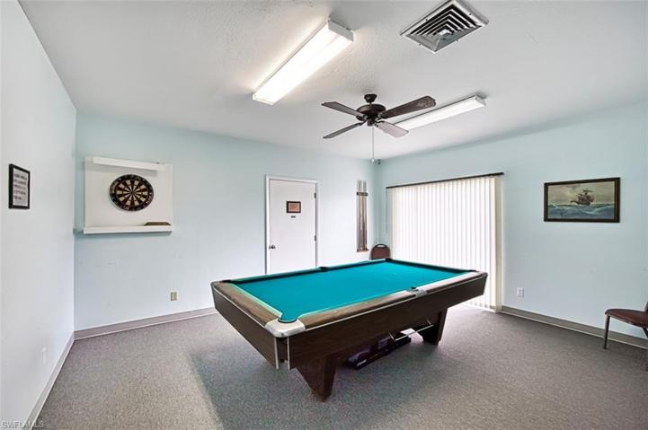 Pool table in Community Room