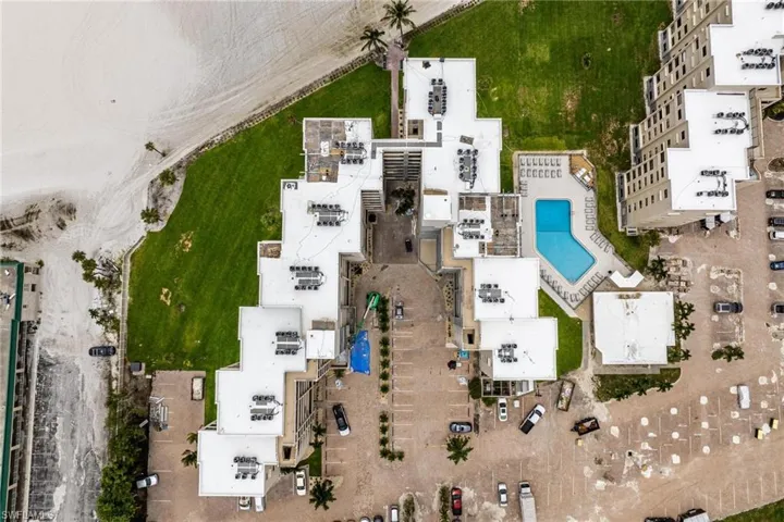 Birds eye view of property