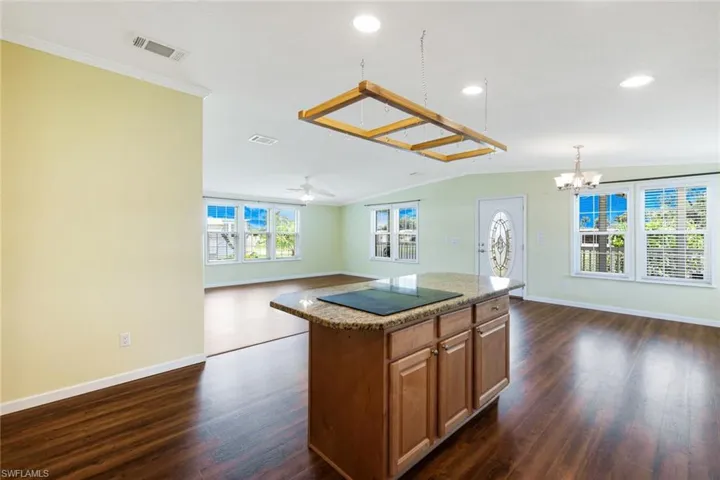 Kitchen open to Great Room and Dining Room