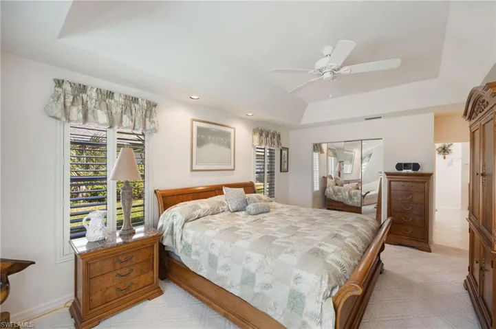 with spacious walk in closet
