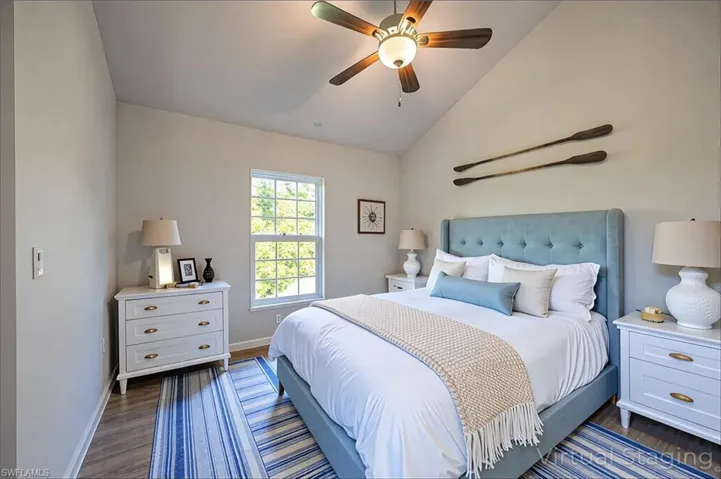 Guest room virtually staged