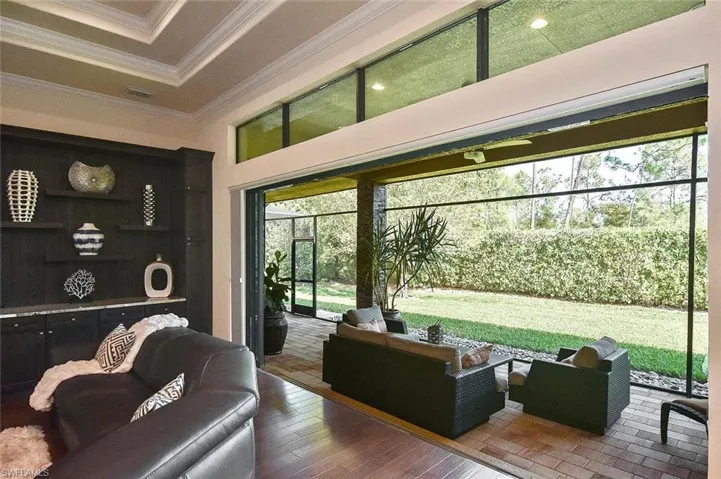 Common area with crown molding