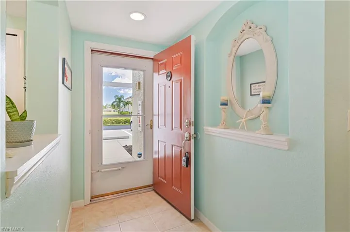 View of tiled entryway