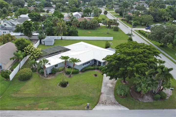 Birds eye view of property