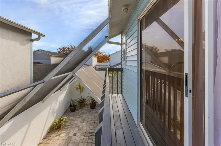 Balcony with a patio
