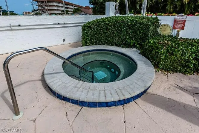 Exterior view of a hot tub