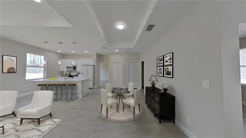 Living Dining Area Virtually Staged
