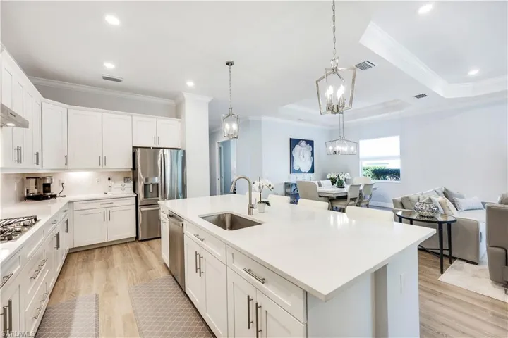 There is plenty of space for several chefs in this kitchen.