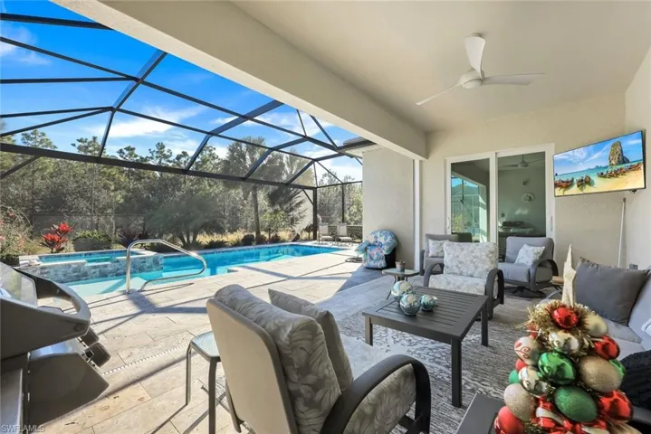 Spend winter days lounging around the pool.