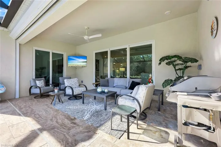 Plenty of space for a large dining table.