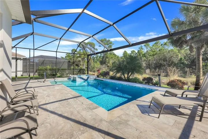 Relaxing pool area offering a private and scenic outdoor atmosphere.