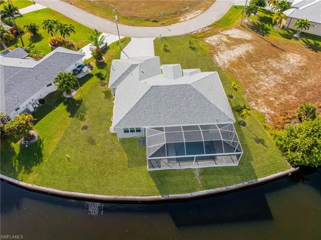 View from above of property