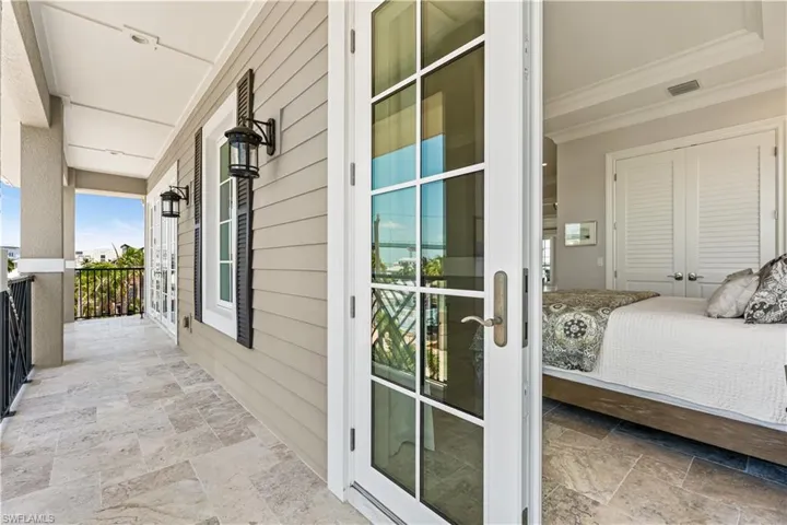 Terrace off of upper floor bedrooms.