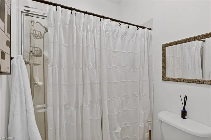 Owners' bath with separate shower