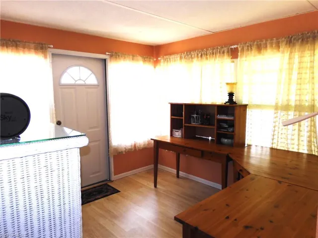 Foyer entrance featuring hardwood / wood-style flooring