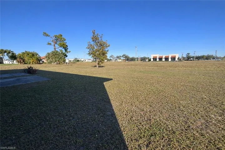 View of green lawn