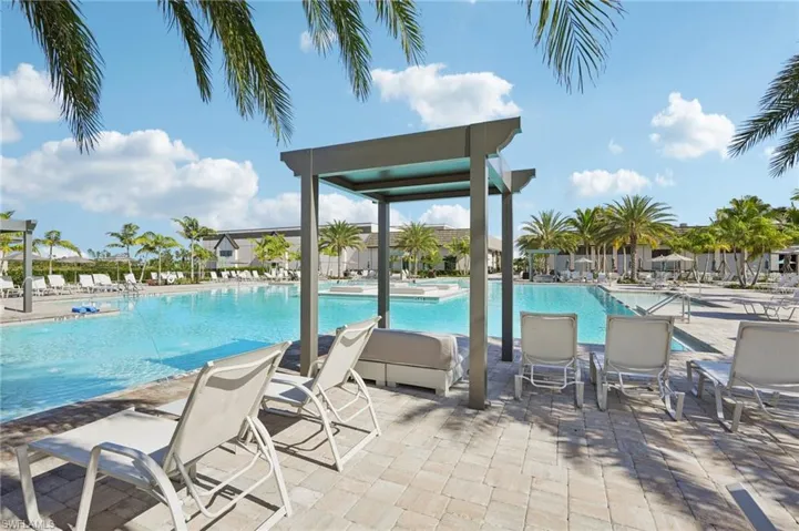 Pool featuring a patio area